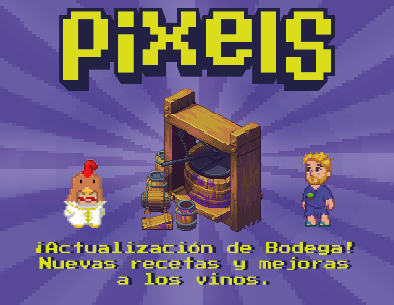 Actualización de Bodega llega a Pixels Nuevas recetas y mejoras a los