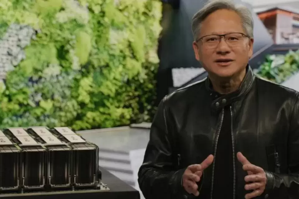 NVIDIA founder and CEO Jensen Huang at his GTC keynote presentation Twitter