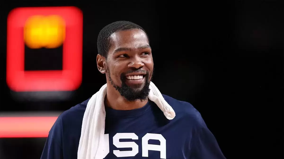 Kevin Durant and Rich Kleiman at conference