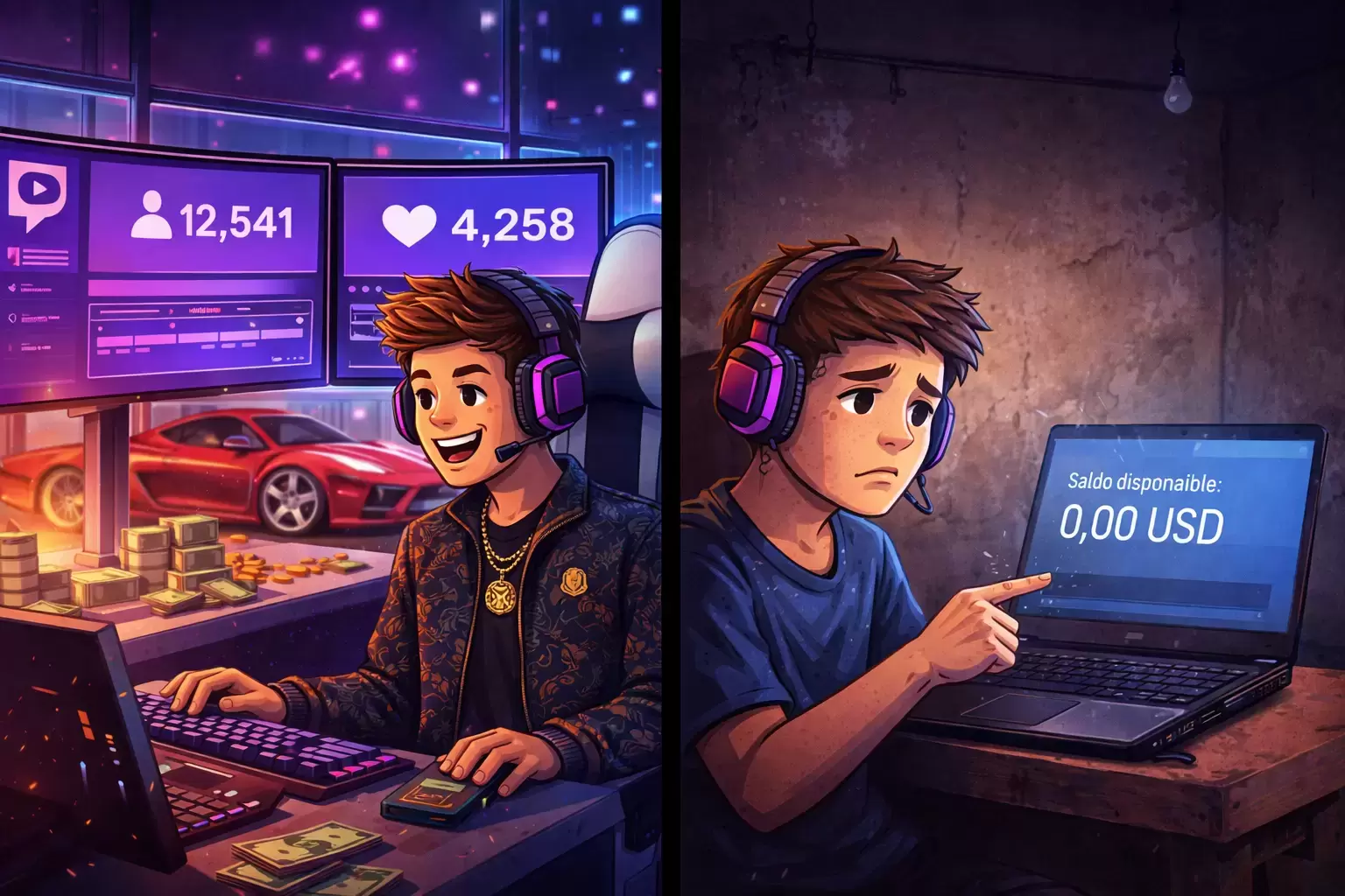 Cómo los streamers de Twitch manejan su plata (spoiler: mal)