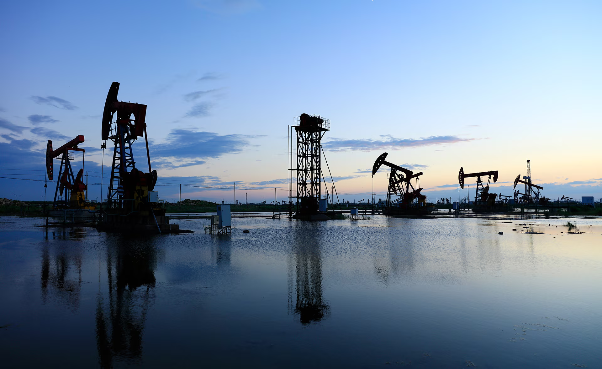 Stock chart and oil