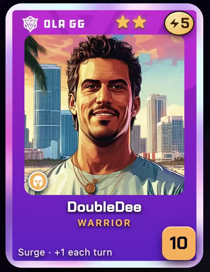 Carta de DoubleDee en OLA TCG Battle